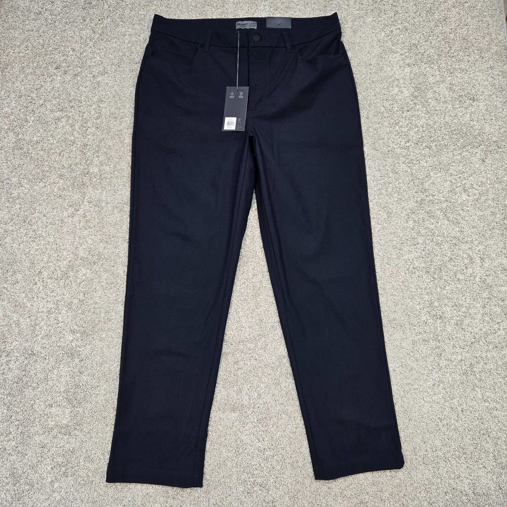 VRST Mens 34x30 Limitless 5 Pocket Athletic Fit Golf performance pants Navy NEW